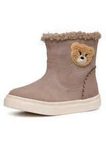 Geox , Kinder , Winterboots »B NASHIK GIRL A« Klettstiefel, Babystiefel Winterstiefel mit süssem Patch , beige , Lauflernschuh mit kuscheligem...
