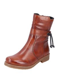 Rieker , Winterstiefelette, mit Zierkordel , rot , Stiefelette mit Innen-Reissverschluss