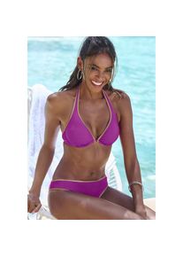 Bruno Banani , Bikini-Hose »Milano« mit kupferfarbener Paspel , pink , Mit glänzenden Paspeln