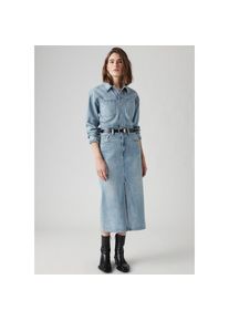 Levi's Levi's, Unisex, Jeanskleid &raquo;WESTERN DENIM MID&laquo; Denim-Midi-Hemdkleid, feeling this, 29, N-Gr, Jeanskleid von Levi's im Western-Look
