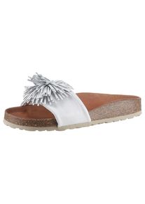 VERBENAS , Pantolette »Reina Ecobrush« , Sommerschuh, Schlappen, Strandschuh für den Sommer , weiss , Für Strand- und Badeausflüge bestens geeignet