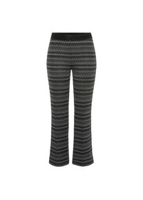 Stehmann , Damen , Bundfaltenhose mit Ethnomuster , schwarz , Bundfaltenhose von Stehmann