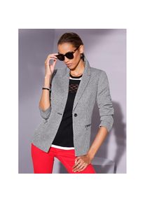 CR&Eacute;ATION L Creation L, Unisex, creation L Jackenblazer &raquo;Blazer&laquo;, ecru, schwarz, gemustert, 46, zweifarbige Jacquard-Qualit&auml;t