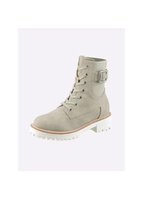 Heine , Stiefelette , grau , aus Synthetik-Material