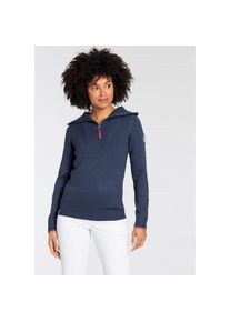 Kangaroos , Troyer, mit Reissverschluss , blau , Pullover mit Kragen und Reissverschluss von Kangaroos