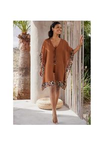 feel good , Sommerkleid »Tunika« , braun , Chiffon