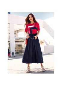 Inspirationen, Unisex, Jeansrock, dunkelblau, 46, mit 81% Baumwolle