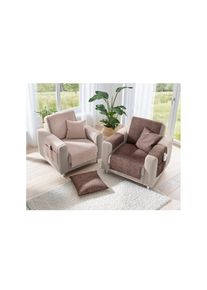 Tagesdecke , braun , 100% Polyester