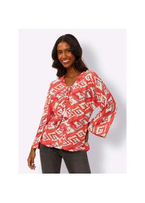 Heine , Damen , Klassische Bluse , rot , effektvoller Druck