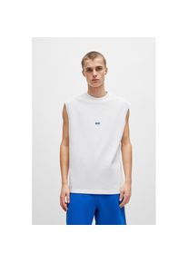 HUGO Blue , T-Shirt »Navertz« mit Hugo-Label , weiss , Ärmelloses T-Shirt von Hugo BLUE Menswear