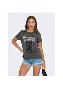 Only , Damen , Rundhalsshirt &raquo;ONLLUCY REG S/S TOP JRS NOOS&laquo; unterschiedlich bedruckt , Bedrucktes Design: macht jedes Outfit zum Hingucker