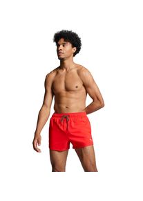 Puma , Herren,Damen , Badeshorts »SWIM MEN SHORT LENGTH SWIM SHORTS«, mit seitlichen Eingriff-Taschen, Gesässtasche mit Klettverschluss , rot ,...