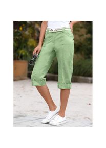 Casual Looks , Caprihose , grün , Baumwoll-Qualität