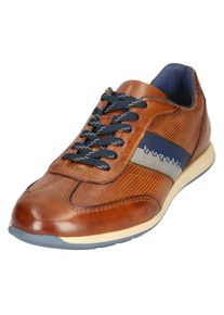 Bugatti, Herren, Bugatti Sneaker , Businessschuh, Halbschuh, Schn&uuml;rschuh mit Kontrast-Streifen, cognac used, 41, Schicker Schn&uuml;rschuh im Used Look