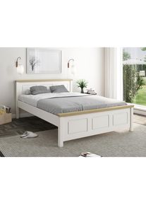 Home Affaire Massivholzbett »"ERIK", Made in Europe, optional mit Schublade, Massivholz Kiefer«, (FSC zertifiziert), in mehreren Grössen, Landhausstil mit...