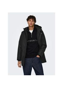 Only & Sons Only & Sons, Herren, ONLY & SONS Outdoorjacke &raquo;ONSCARL LIFE PARKA OTW&laquo; mit Kapuze, schwarz, S, Parka von Only & Sons