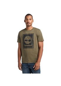 Timberland, Herren, T-Shirt &raquo;STACK LOGO Short Sleeve Tee&laquo;, khaki, S, T-Shirt von Timberland