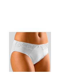 Lascana, Unisex, Lascana Slip mit seitlichen Spitzeneins&auml;tzen, wei&szlig;, 52/54, Bequemer Slip mit elegantem Spitzeneinsatz