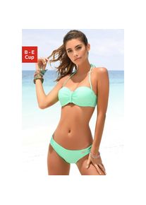 Buffalo , Bügel-Bandeau-Bikini, trendiger Look, mit abnehmbaren Trägern, mit geflochtenen Details , grün , In trendigem Look