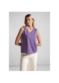 Street One , Spitzentop, mit Stickerei , lila , Top von Street One