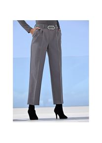 Heine , Bundfaltenhose , grau , modische Bundfalten