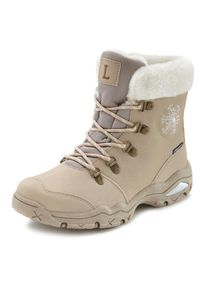 Lascana , Winterstiefelette, Stiefelette,Stiefel,Winterstiefel wind-& wasserabweisender Tex-Membran , beige , Thermostiefel - besonders wärmend und...