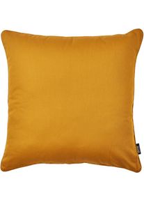 Dekokissen »Uni« unifarben, Reissverschluss, Kissenhüle ohne Füllung, 1 Stück , goldfarben , done. , Obermaterial: 100% Baumwolle