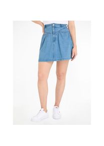 Tommy Jeans, Unisex, Bleistiftrock &raquo;TJW CHAMBRAY MINI SKIRT&laquo; Webrock mit Logopatch, denim_medium, XS (34), Rock von Tommy Jeans
