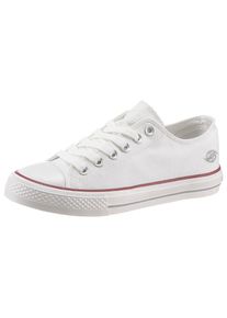 Dockers by Gerli , Sneaker mit dezenter Logo-Stickerei, Freizeitschuh, Halbschuh, Schnürschuh , weiss , Lässiger Sneaker in zeitlosem Look