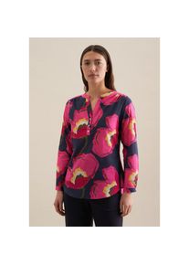 Seidensticker , Klassische Bluse »Schwarze Rose«, Tunika Floral , blau , Passform: Regular