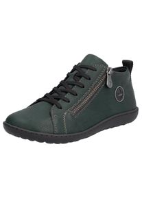 Rieker , Sneaker, Freizeitschuh, Halbschuh, Schnürschuh in bequemer Form , grün , Sneaker mit Aussenreissverschluss