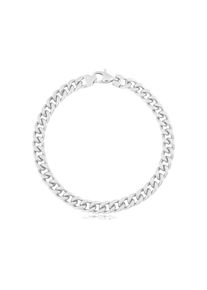 Firetti , Damen,Jugendliche , Edelstahlarmband »Schmuck Geschenk Armkette Panzerkette« , silberfarben , Zeitloser Herrenschmuck