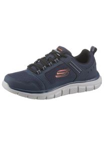 Skechers, Herren, Sneaker &raquo;TRACK-KNOCKHILL&laquo; mit gepolsterter Innensohle, Freizeitschuh, Halbschuh, Schn&uuml;rschuh, navy, orange, 44, Mit gepolstertem 