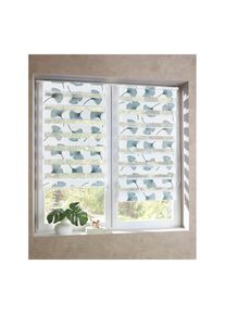 HEINE HOME, HEINE HOME Raffrollo mit Stangendurchzug, wei&szlig;, grau