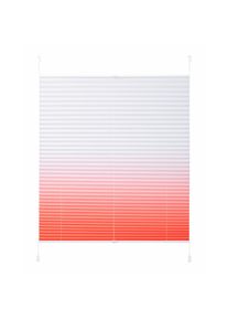 Plissee »Ombré« Lichtschutz ohne Bohren verspannt Fixmass, Farbverlauf, Klemmträger , rot , my home , Obermaterial: 100% Polyester