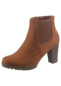 Citywalk CITY WALK , Stiefelette, mit seitlichem Stretcheinsatz , braun , In elegantem Look