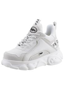 Buffalo , Plateausneaker »CHAI«, Ugly-Sneaker, Halbschuh, Schnürschuh in veganer Verarbeitung , weiss , Angesagter Sneaker mit Logoschriftzug