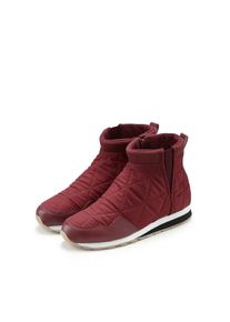 Vivance, Unisex, Winterstiefelette in modischer Stepp-Optik, Ankle Stiefeletten, Outdoor Boots, Sneaker, bordeaux, 43, Besonders leichter 