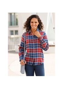 Casual Looks , Karobluse , bunt , weich angeraut