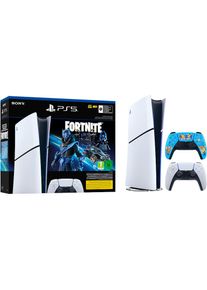 Playstation 5 , Konsolen-Set »PS5 Slim Digital Fortnite Cobalt Star Bundle inkl. FORTNITE DualSense« , schwarz-weiss , Mit dem integrierten, 1 TB...