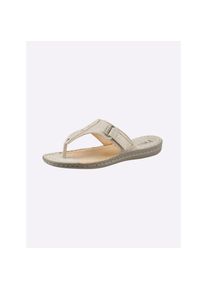 heine , Zehentrenner , beige , Made in Portugal