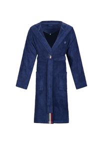 Bugatti, Bugatti Unisexbademantel &raquo;Decimo, ideal f&uuml;r Sauna & Spa, Hotelbademantel, Morgenmantel&laquo; mit Kapuze & farbiger Kantenblende, reine Baumwolle, 
