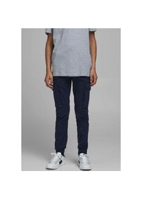 Jack & Jones Jack & Jones Junior , Cargohose »JPSTPAUL JJFLAKE AKM 542 NAVY NOOS JNR« , blau , Praktische Cargohose für Jungen