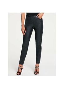 Heine , Lederhose , schwarz , Aus handschuhweichem Lammleder