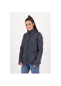 DEPROC Active, Unisex, DEPROC Active Strickfleecejacke &raquo;KITTOBE LAKE WOMEN&laquo; Kontrastreissverschluss, schwarz, 40/42 (M), Modische Strickfleecejacke 