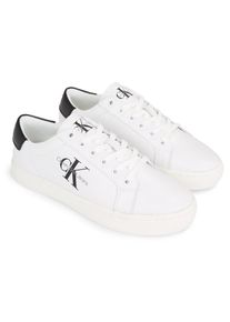 Calvin Klein Jeans , Sneaker »CLASSIC CUPSOLE LACEUP LTH WN« mit seitlichem Logoschriftzug, Freizeitschuh, Halbschuh, Schnürschuh , schwarz-weiss ,...