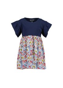 Blue Seven , Kinder , Sommerkleid mit tollen R&uuml;schen an den leicht &uuml;berschnittenen Schultern , blau , Bequemes Kleid von Blue Seven