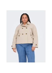 Only CARMAKOMA , Kurzjacke »CARAPRIL LIFE SHORT TRENCHCOAT OTW NOOS« , braun , Kurzer Trenchcoat von Only CARMAKOMA