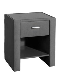 Home Affaire, Home Affaire Nachttisch Nachtkonsole mit 1 Schubkasten und 1 Ablagefach, anthrazit, B/H/T: 50 cm x 61 cm x 41 cm