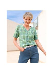 Classic Basics , Karobluse , grün , garngefärbtes Karomuster